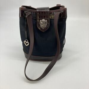 Brighton 250418 black, brown animal print shoulder bag